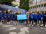 Сборная Украины посетила раненых военнослужащих