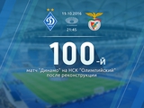 Матч против «Бенфики» станет 100-м для «Динамо» на обновленном НСК «Олимпийский»