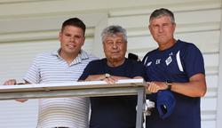 Мирча Луческу и Огнен Вукоевич посетили матч «Динамо» — «Корвинул» (ФОТО)