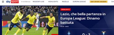 Italian media: 'Lazio's European adventure is off to a very good start'