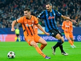 "Shakhtar defeated by Atalanta in the Champions League