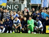Support of young fans in the game Dynamo vs Liepaja (PHOTOS)