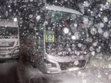12 часов до Киева: автобус «Оболони» попал под сильный снегопад (ФОТО)