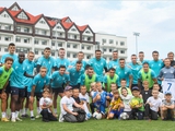 Тренировка «Динамо» накануне выезда в Черкассы и визит на базу юных болельщиков