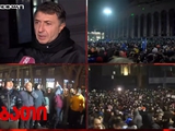 Shota Arveladze joined the protesters in Tbilisi