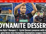 "Rangers' chances of participating in the Champions League have increased" - Scottish media - about the match with Dynamo