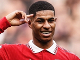 Rashford matched Bergkamp for the number of goals in the Premier League