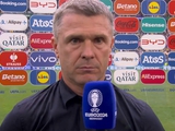 Sergei Rebrov: "We really deserved this victory"