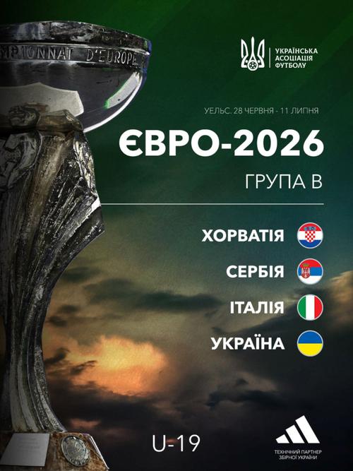 Результати жеребкування фінального раунду Євро-2026 (U-19): збірна України дізналася своїх суперників