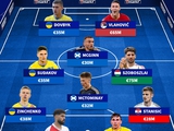 Fünf Spieler der ukrainischen Nationalmannschaft wurden in das symbolische Team der teuersten Spieler aufgenommen, die aus der E