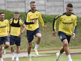 Ukraine national team holds first training session in preparation for Euro 2024 qualifiers against England and Italy