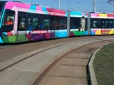 В Киеве появился трамвай с портретом Лобановского (ФОТО)
