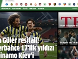 "Dynamo" - "Fenerbahce": a review of the Turkish media