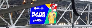 Mykola Shaparenko - Player of the match Slovakia - Ukraine
