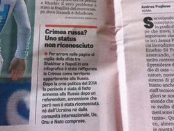 Gazzetta dello Sport извинилась за изображение Крыма российским (ФОТО)