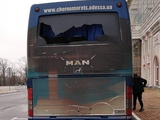 В Одессе разгромили автобус «Черноморца» (ФОТО)