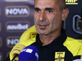 Apostolos Terzis: "Dinamo is an experienced team, but Aris is not afraid of anything and nobody"