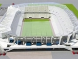 Во Львове на новом стадионе установлены колонны под трибуны