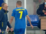 Эмоции Ярмоленко после замены в матче против Боснии и Герцеговины (ФОТО)