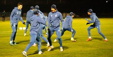 Тренировка «Динамо» в Люблине накануне матча с «Ноа»