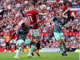 Man.United - Brentford - 2:1. English Championship, 8th round. Match review, statistics