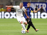 Kovalenko played for Spezia for the first time in the new season, coming on as a substitute against Inter