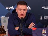 Пресс-конференция. Виктор Цыганков: «Мы на футбольном поле боремся за нашу страну, как и наши воины на передовой»