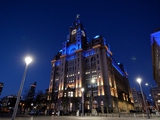 Everton's office was lit up in blue and yellow colors as a sign of solidarity with the people of Ukraine (PHOTO)