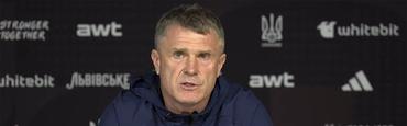 Украина — Албания — 1:0. Пресс-конференция. Сергей Ребров: «Вы не думайте, что я держусь за это место»