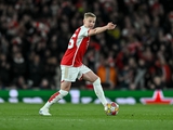 Zinchenko played for Arsenal in the Champions League quarter-final against Bayern Munich and received high marks