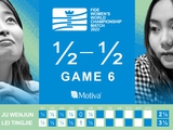 Шоста гра матчу чемпіонату світу ФІДЕ серед жінок завершилася нічиєю.
