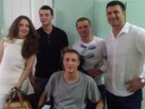 Сергей Ребров проведал солдат АТО в госпитале (ФОТО)
