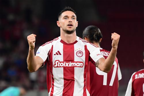 Яремчук оформил дубль за «Олимпиакос». Второй гол — ударом издали в «девятку» (ВИДЕО)