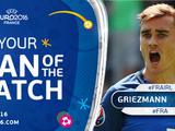 Антуан Гризманн — лучший игрок матча Франция - Ирландия (ФОТО)