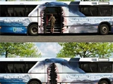 Примеры креативной рекламы на автобусах 