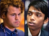 Магнус Карлсен і Прагнанандхаа розділили очко в партії, яка тривала 35 ходів і близько трьох годин у фіналі Кубка світу ФІДЕ
