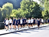 Ukraine's national team takes a walk by the lake before the match with England (PHOTOS)