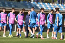 «Динамо U-19»: предматчевая тренировка к игре с «Атлетико U-19»
