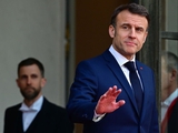 Президент Франции впервые для украинских СМИ...