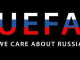 УЕФА запретил баннер «UEFA — we care about Russia»