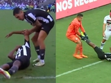 Comedy in Brazilian style. Injured Botafogo player was dragged off the pitch and back several times (VIDEO)