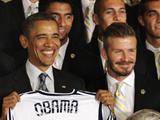 Барак Обама встретился с Дэвидом Бекхэмом