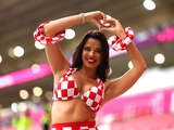 VIDEO: Fiery Croatian cheerleader in a revealing outfit performed the "dance of the dove" after the victory of Croatia over Braz