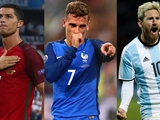 Роналду, Гризманн и Месси претендуют на звание лучшего футболиста года по версии ФИФА