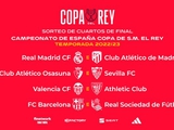 Real Madrid will play Atletico Madrid in the 1/4 finals of the Spanish Cup