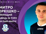 Премьер-лига назвала Дмитрия Коркишко лучшим игроком 26 тура