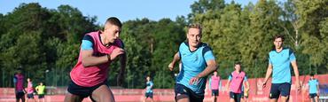 Ukraine's national team holds final training session in Poland