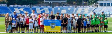 Дети Защитников Украины посетили стадион и тренировочную базу «Динамо»