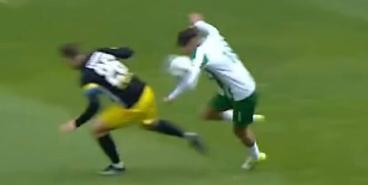 Игра рукой в матче «Карпаты» — «Александрия»