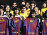 Игроки «Барселоны» встретились с «детьми Фукусимы»